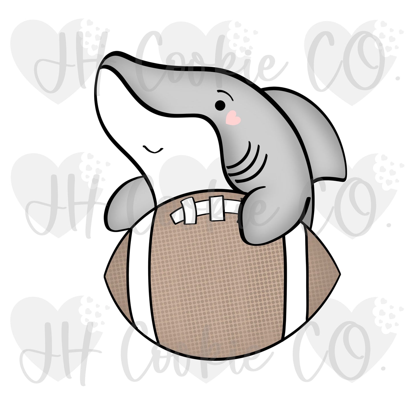 Shark Football Plaque (2022) - Cookie Cutter