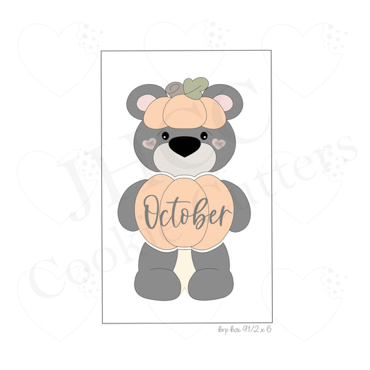 3 Piece Pumpkin Bear 2020 - Cookie Cutter