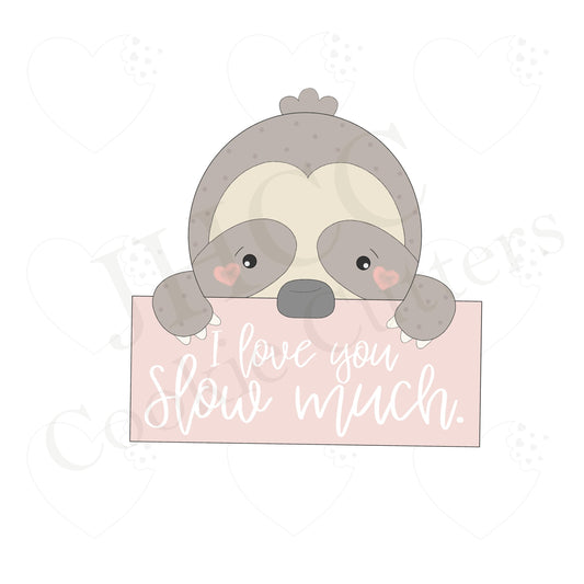 Sloth Plaque - Cookie Cutter