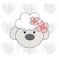 Chubby Flower Lamb 22 - Cookie Cutter