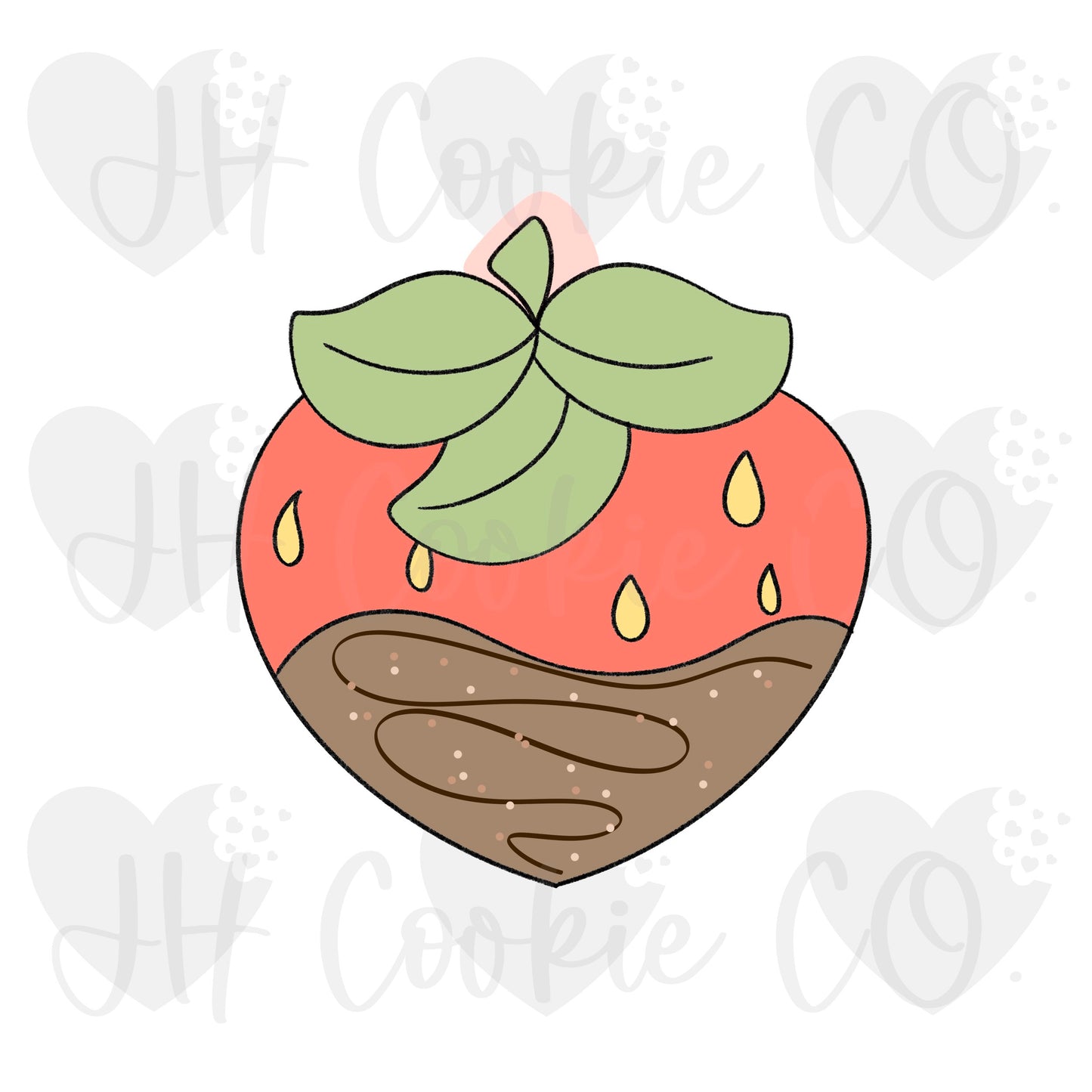Strawberry [valentines day 12 piece set]- Cookie Cutter