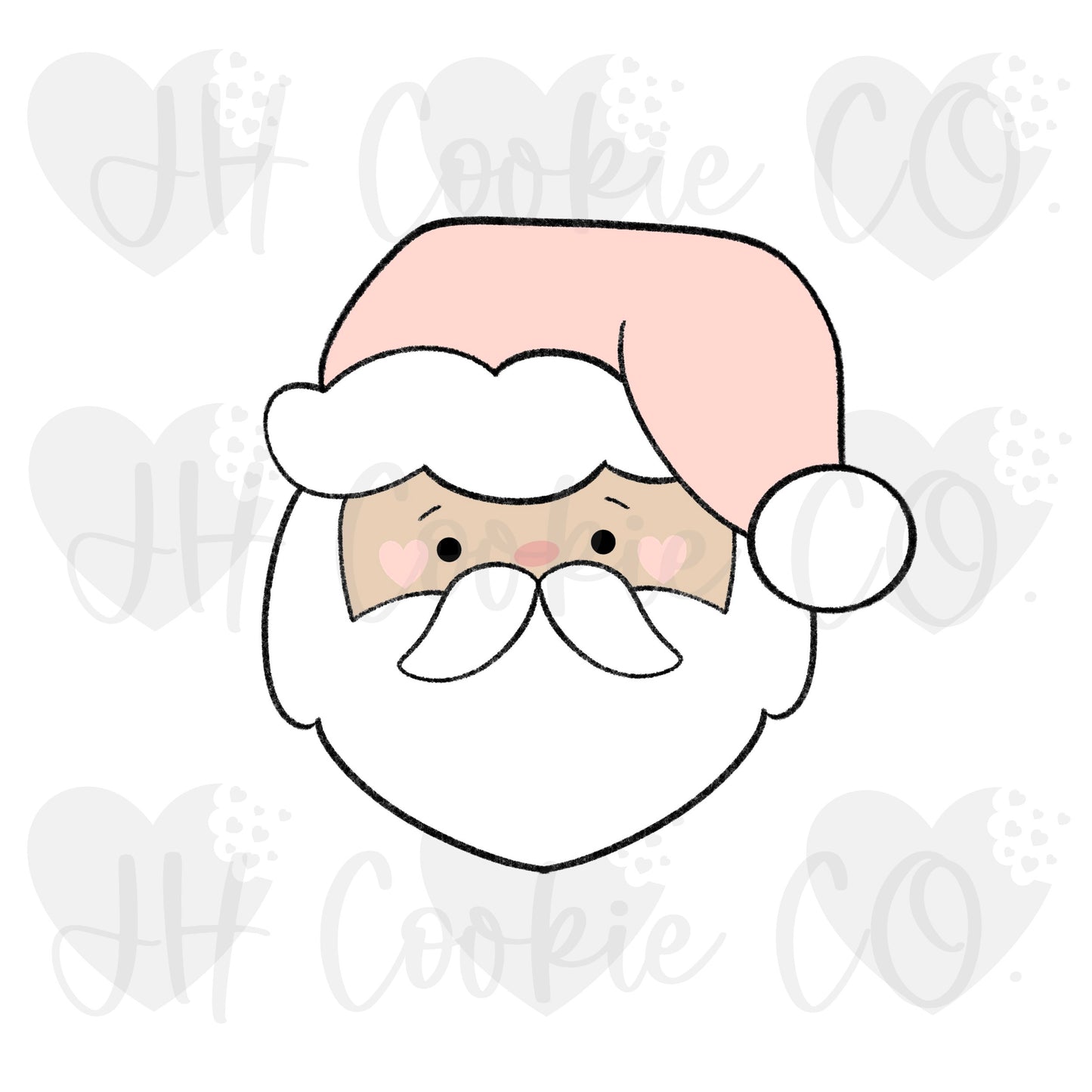 Chubby Classic Christmas Santa - Cookie Cutter