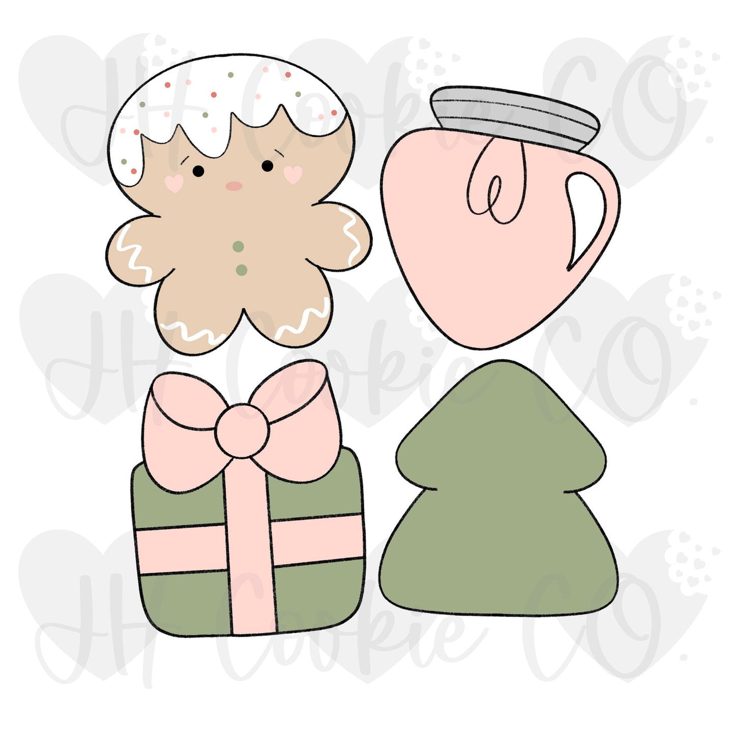 Simple Christmas Set  -  Cookie Cutter