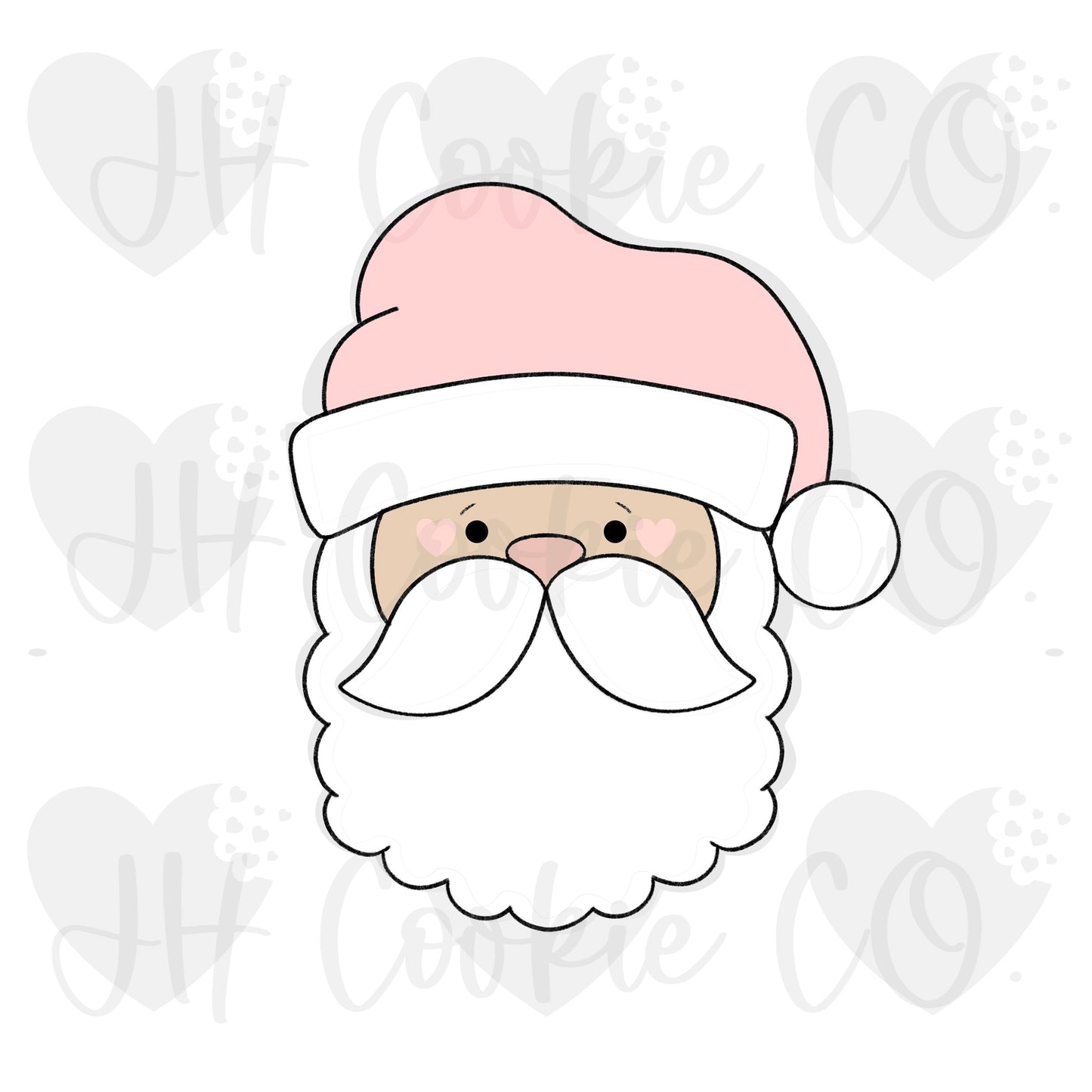 Santa Beard Plaque 2020 - Cookie Cutter