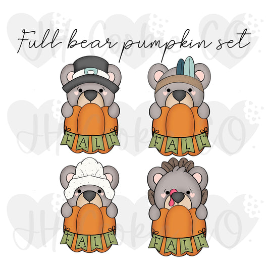 Full Bear Pumpkin Set - Cookie Cutter