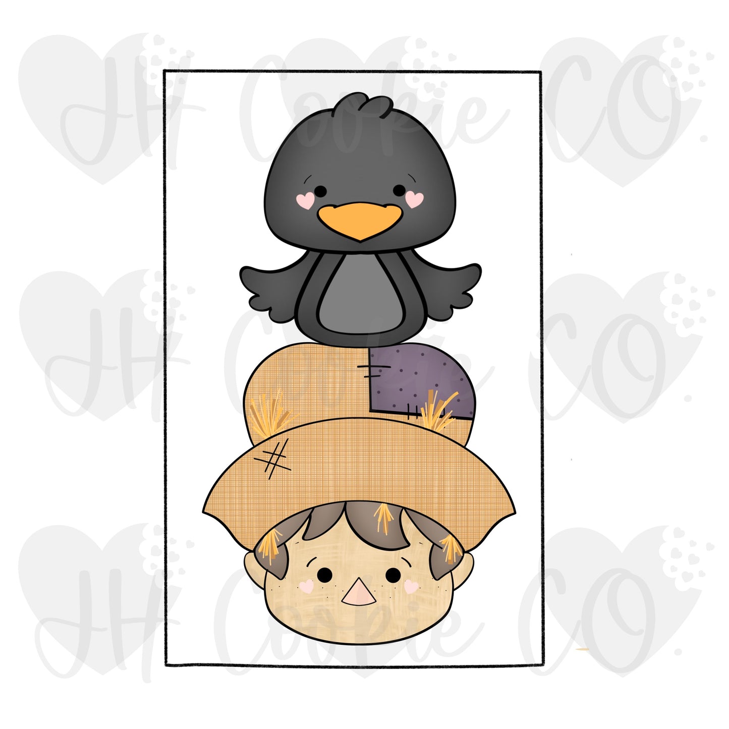 Crow and Scarecrow Boy 2 Piece Set - Cookie Cutter