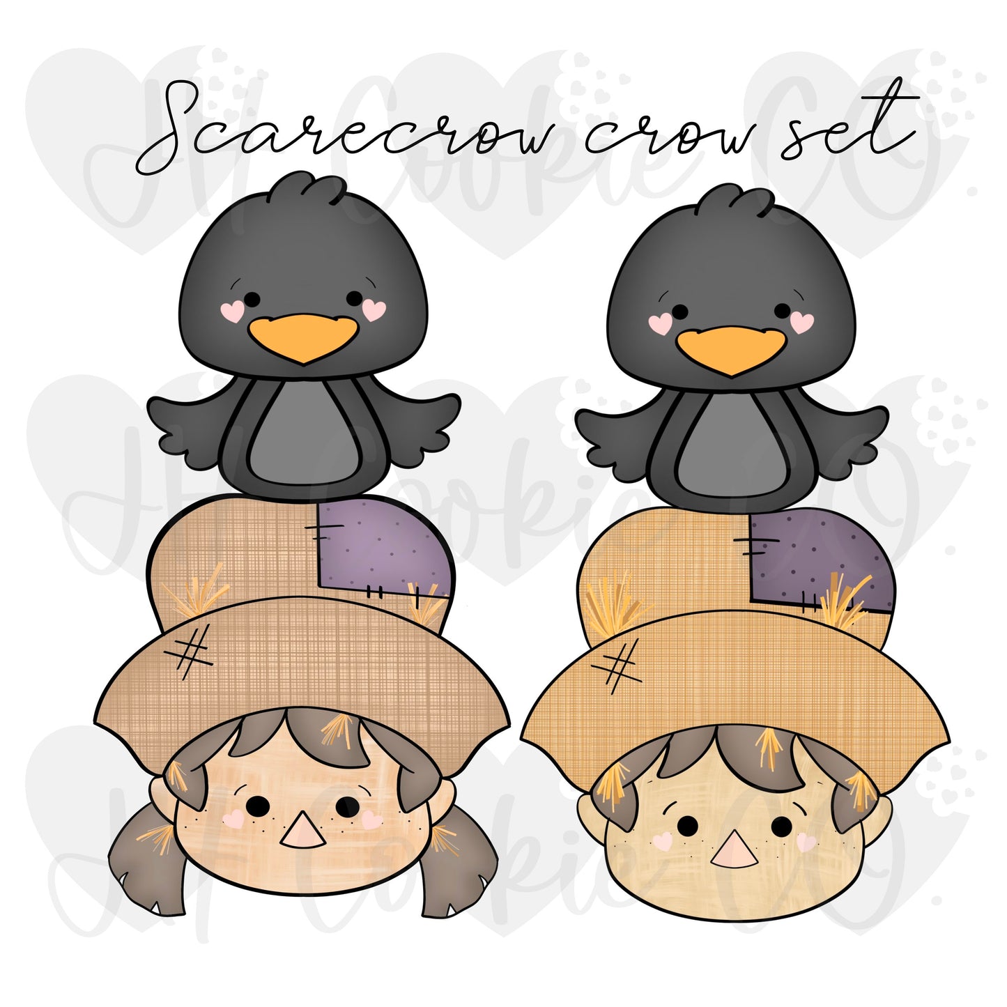 Scarecrow and Crow Set - Cookie Cutter