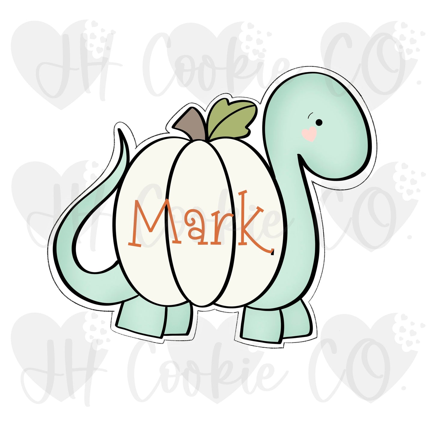 Pumpkin Dinosaur - Cookie Cutter