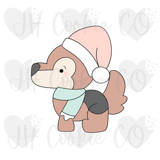 Christmas German Shepherd - Cookie Cutter