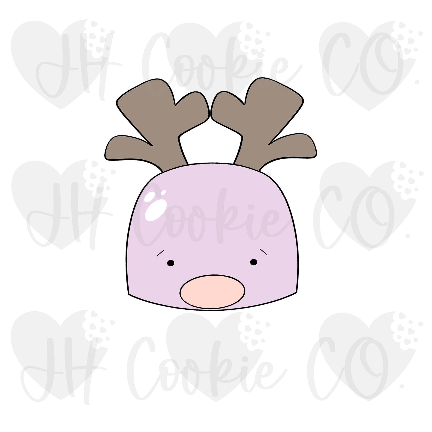 Reindeer Gumdrop - Cookie Cutter