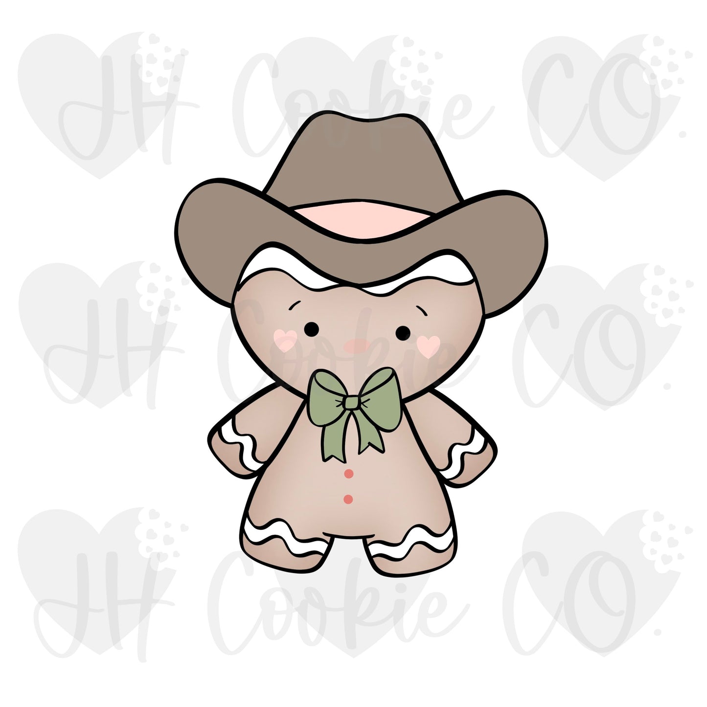 Cowboy Gingerbread - Cookie Cutter