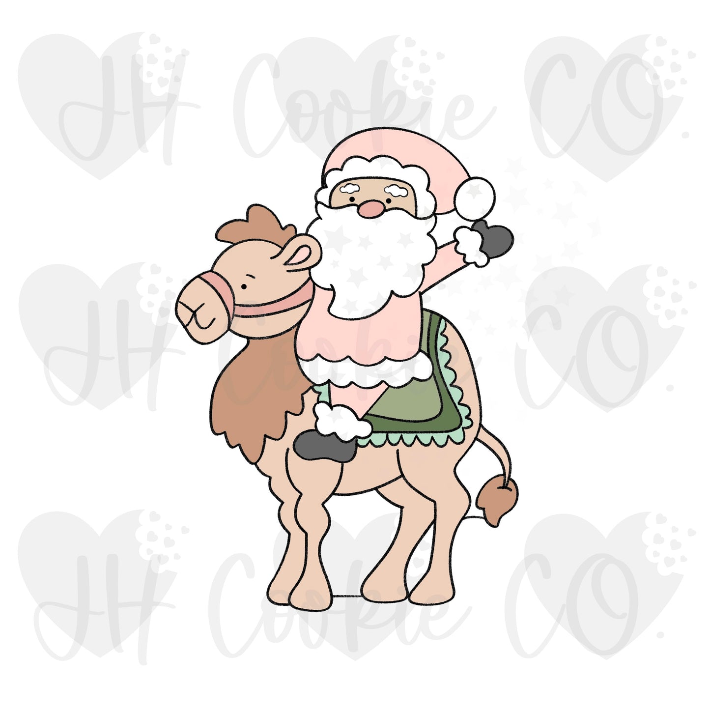 Camel Santa - Cookie Cutter