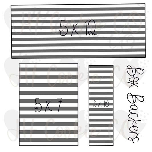 B&W Striped/ B&W Spots [packs of 25] - Box Backers