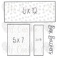 Blue & White Squiggly Line / White & Grey Scribble Spots [packs of 25] - Box Backers