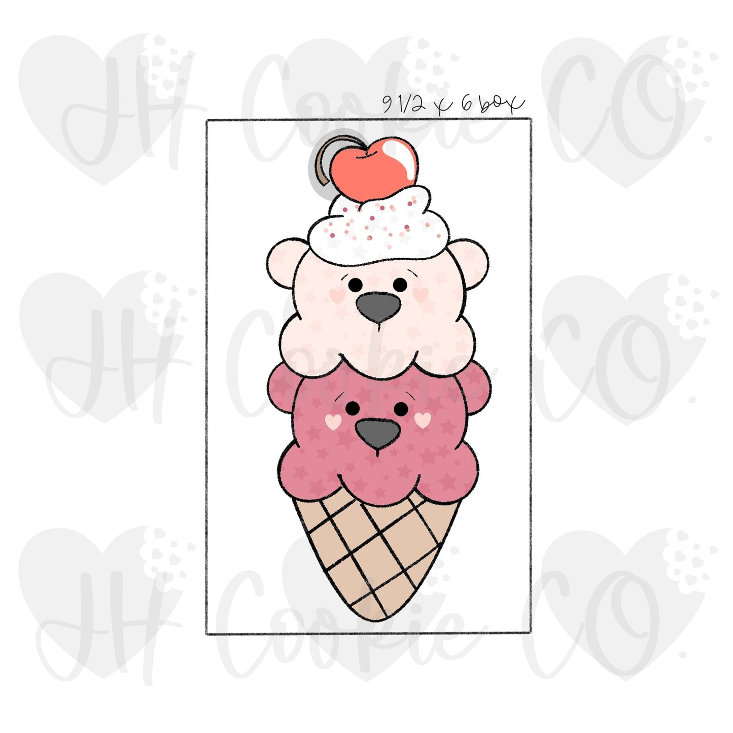 Bear Ice Cream - Cookie Cutter