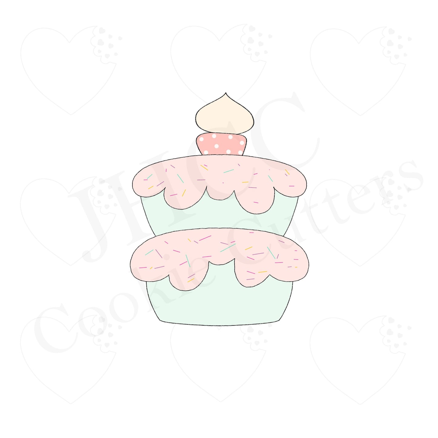 Chubby Birthday Cake 2021 - Cookie Cutter