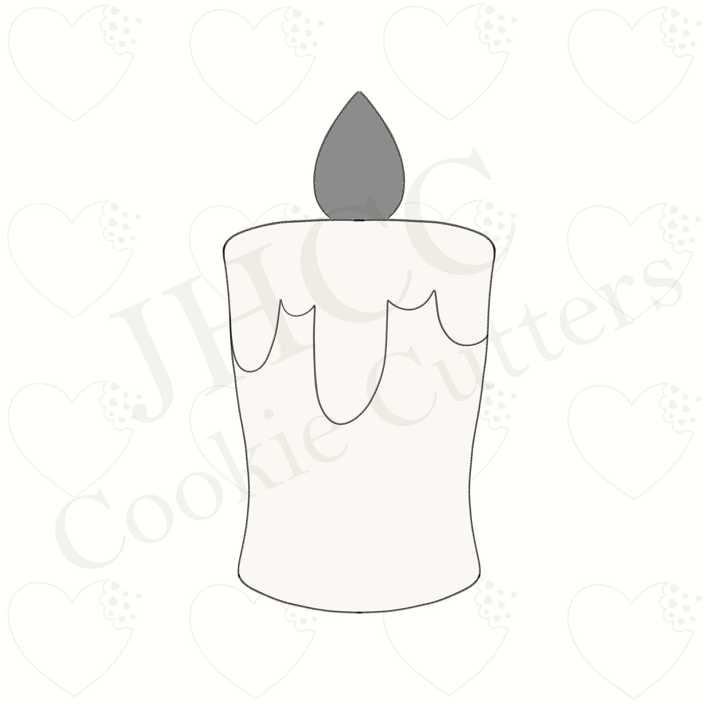 Black Flame Candle - Cookie Cutter