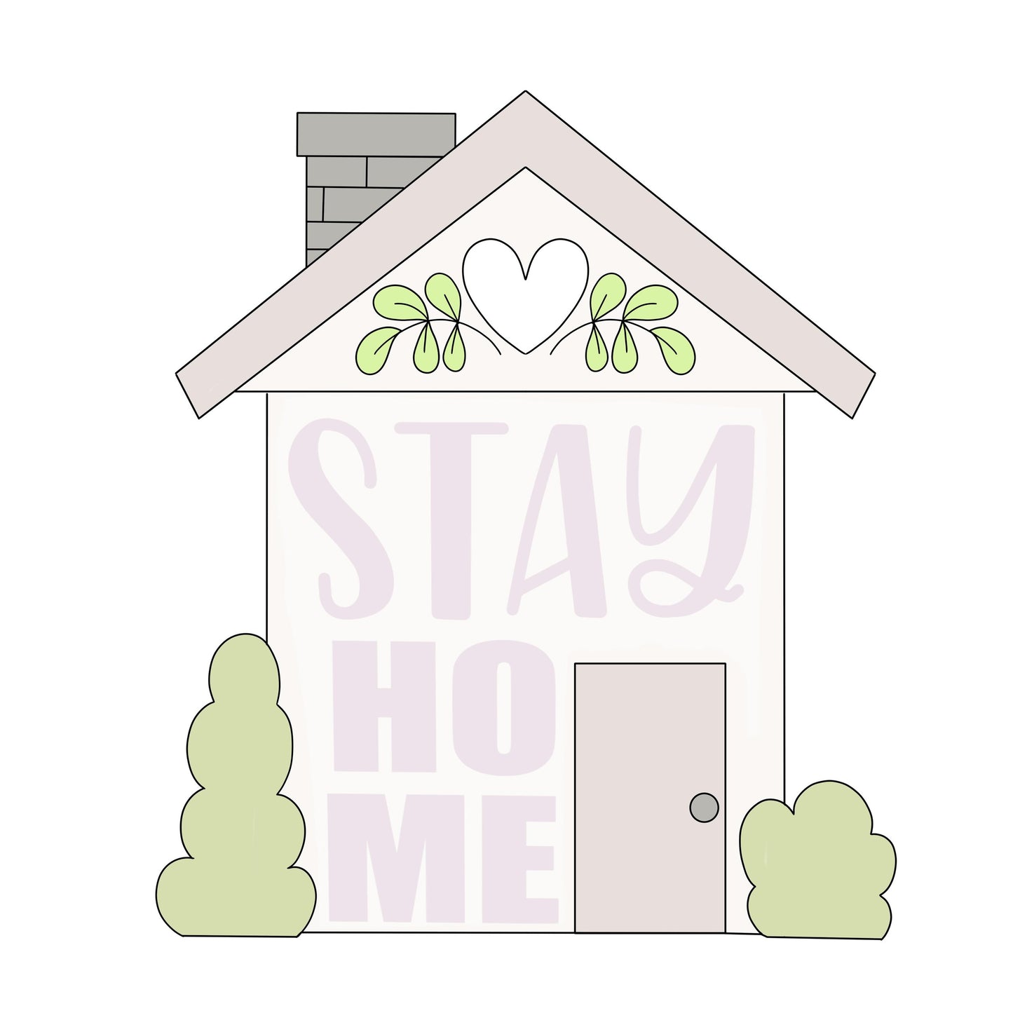 Home w/ Heart Cutout - Cookie Cutter