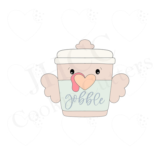Chubby Turkey Latte - Cookie Cutter