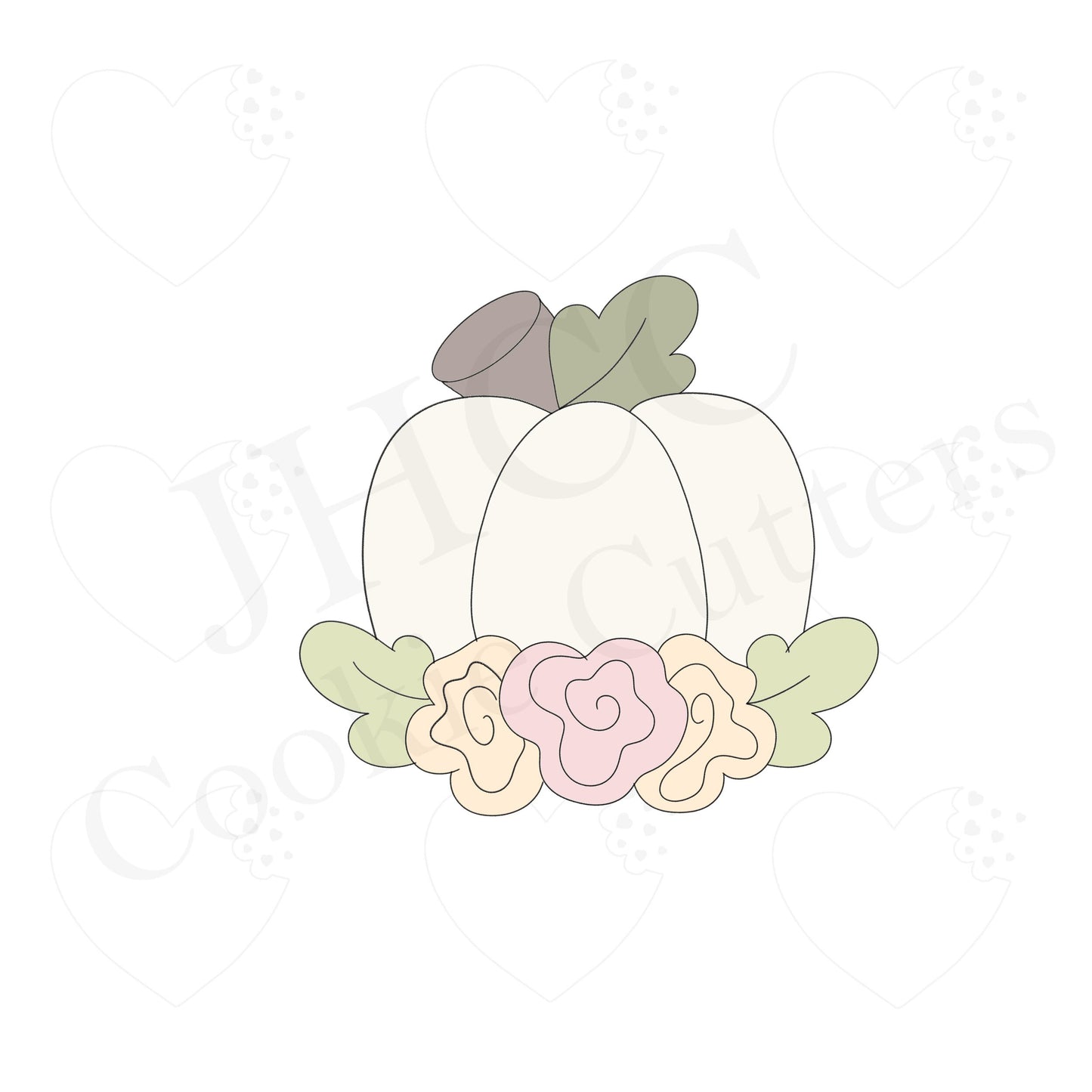 Pumpkin On Floral Patch 2018 - Cookie Cutter