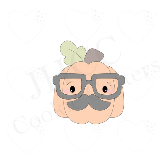 Hipster Pumpkin - Cookie Cutter