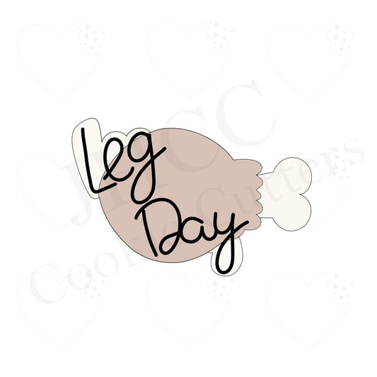 Leg Day Plaque - Cookie Cutter
