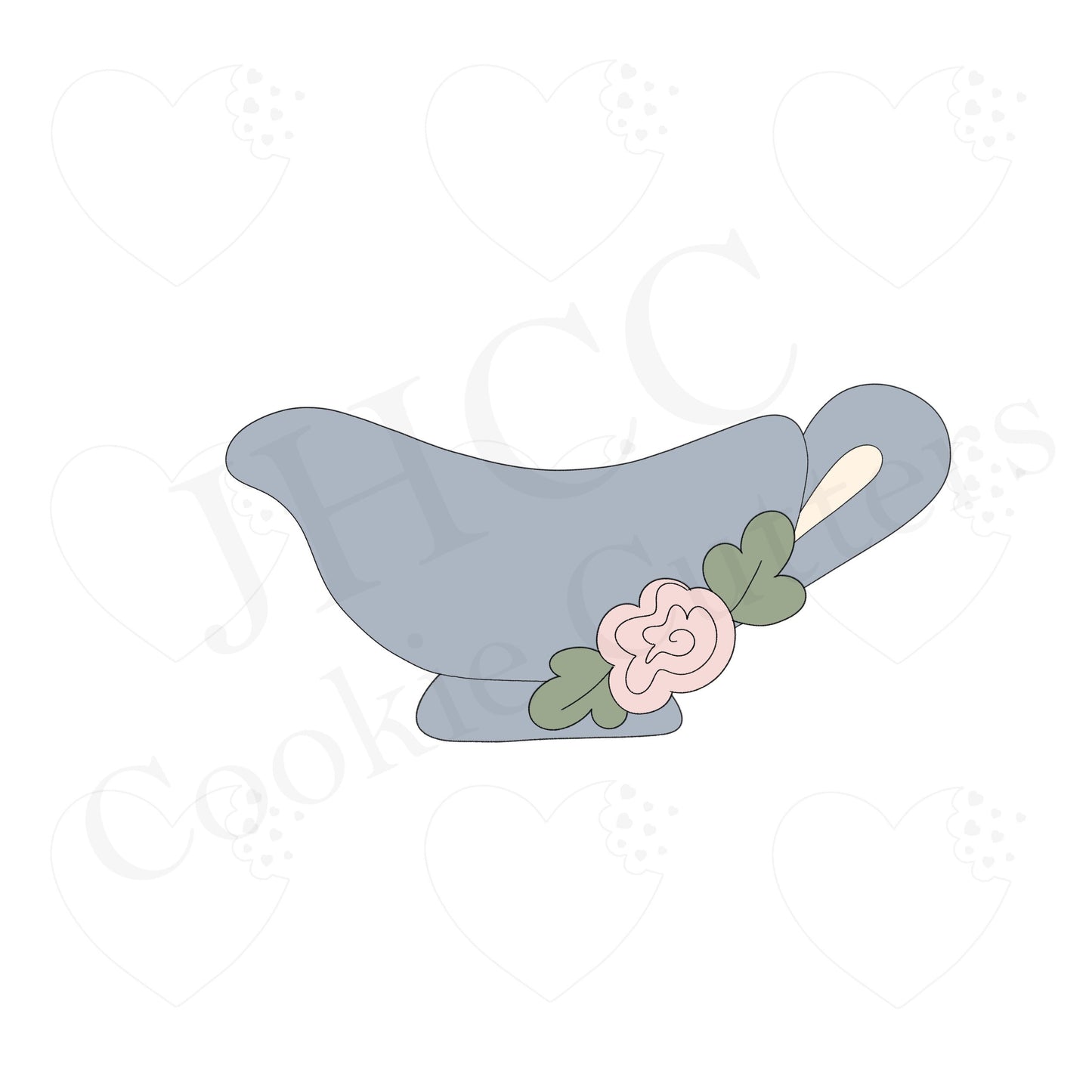 Floral Gravy Boat - Cookie Cutter