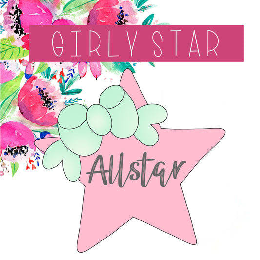 girly star cookie cutter