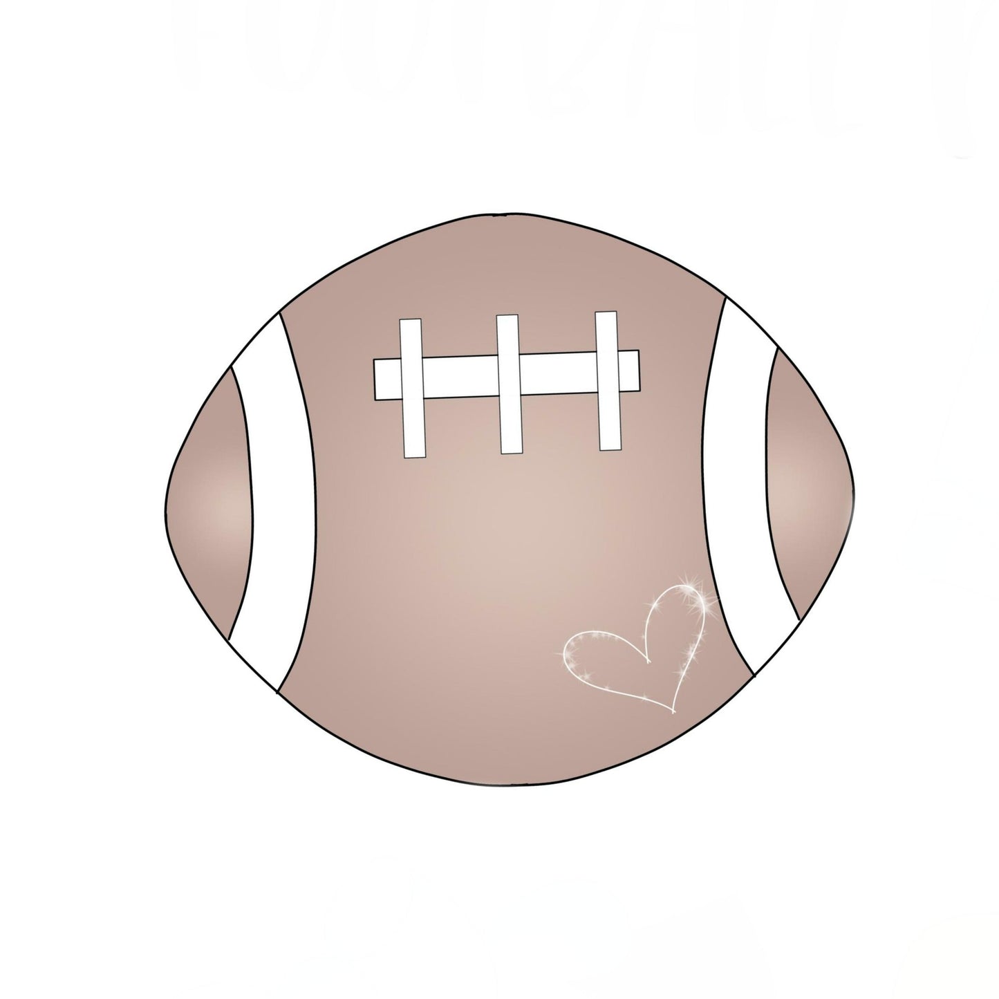 chubby football cookie cutter