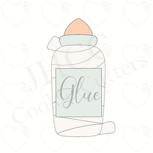 Mummy Glue Bottle Stick - Cookie Cutter