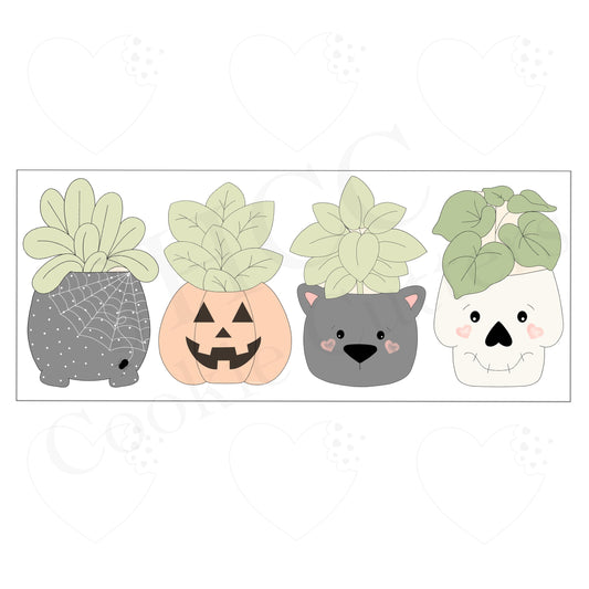 Halloween Planters - Cookie Cutters