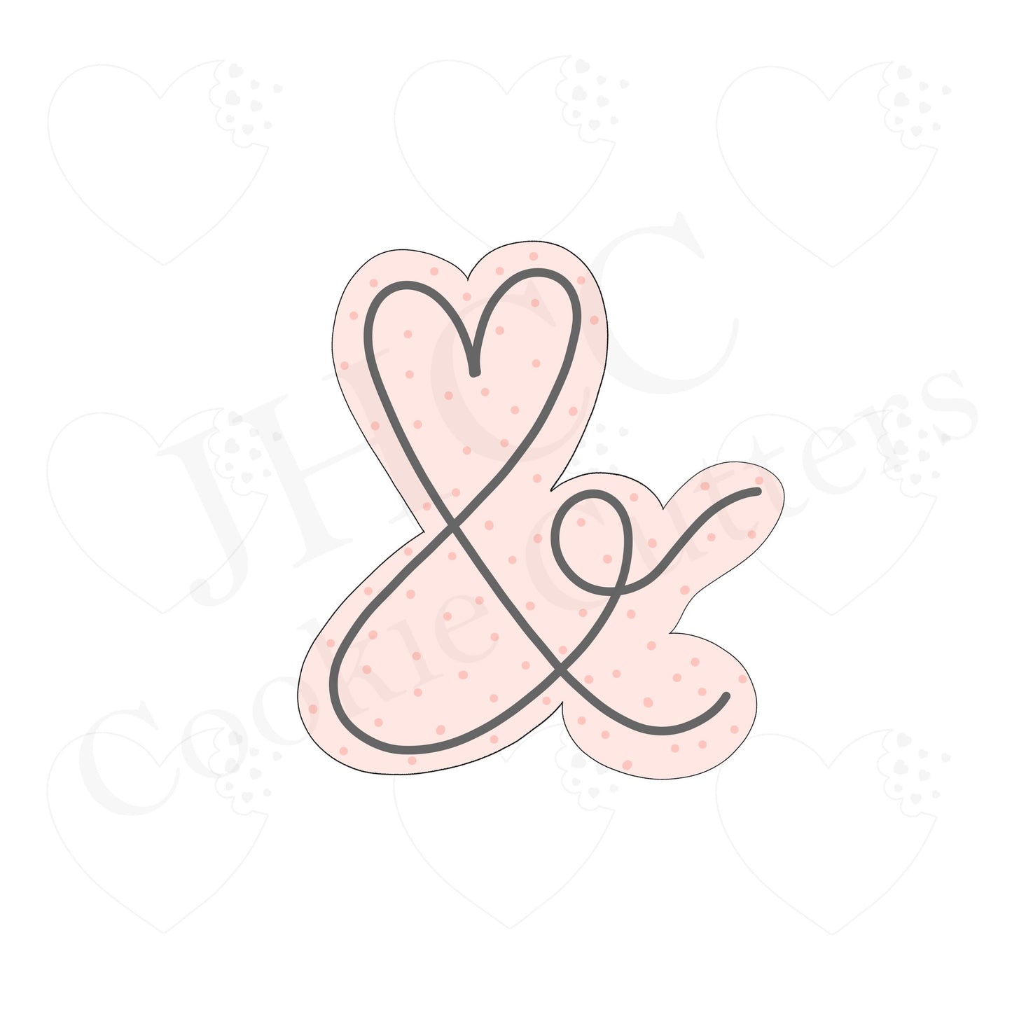 Heart Ampersand - Cookie Cutter