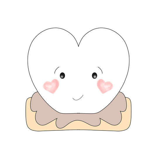 Heart Smore cookie cutter