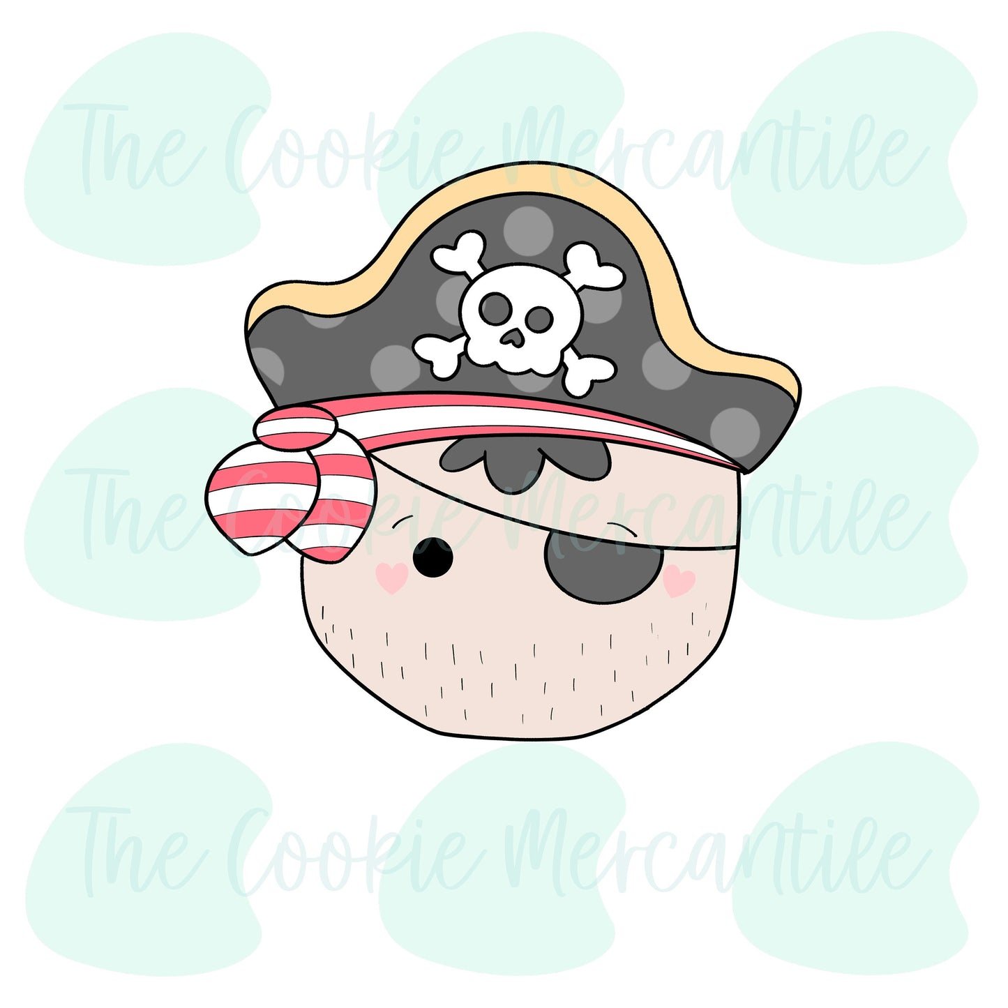 Pirate Boy Face Mini - Cookie Cutter