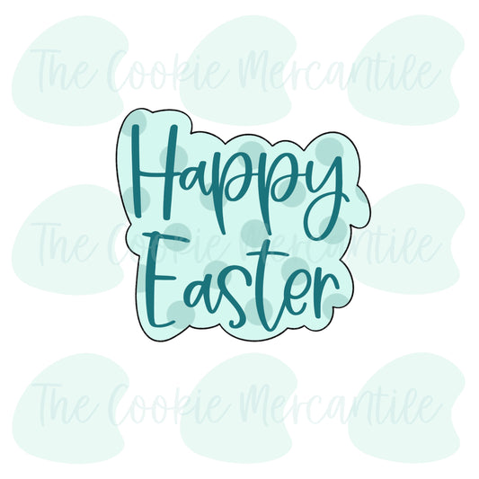 Happy Easter Word Plaque (16 piece spring minis) - Cookie Cutter