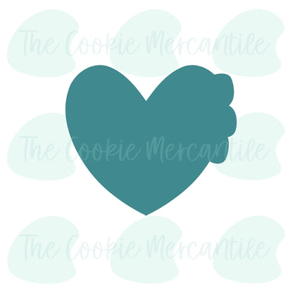 Flower Heart (12 Piece Religious Easter) - Cookie Cutter