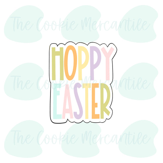 Hoppy Easter Plaque -  Cookie Cutter