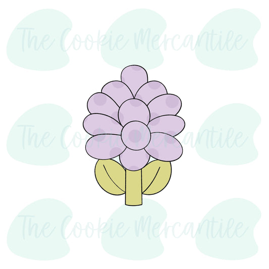 Tall Flower (Wild Flower Sticks ) - Cookie Cutter