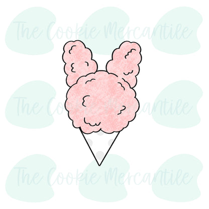 Bunny Cotton Candy -  Cookie Cutter