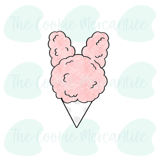 Bunny Cotton Candy -  Cookie Cutter