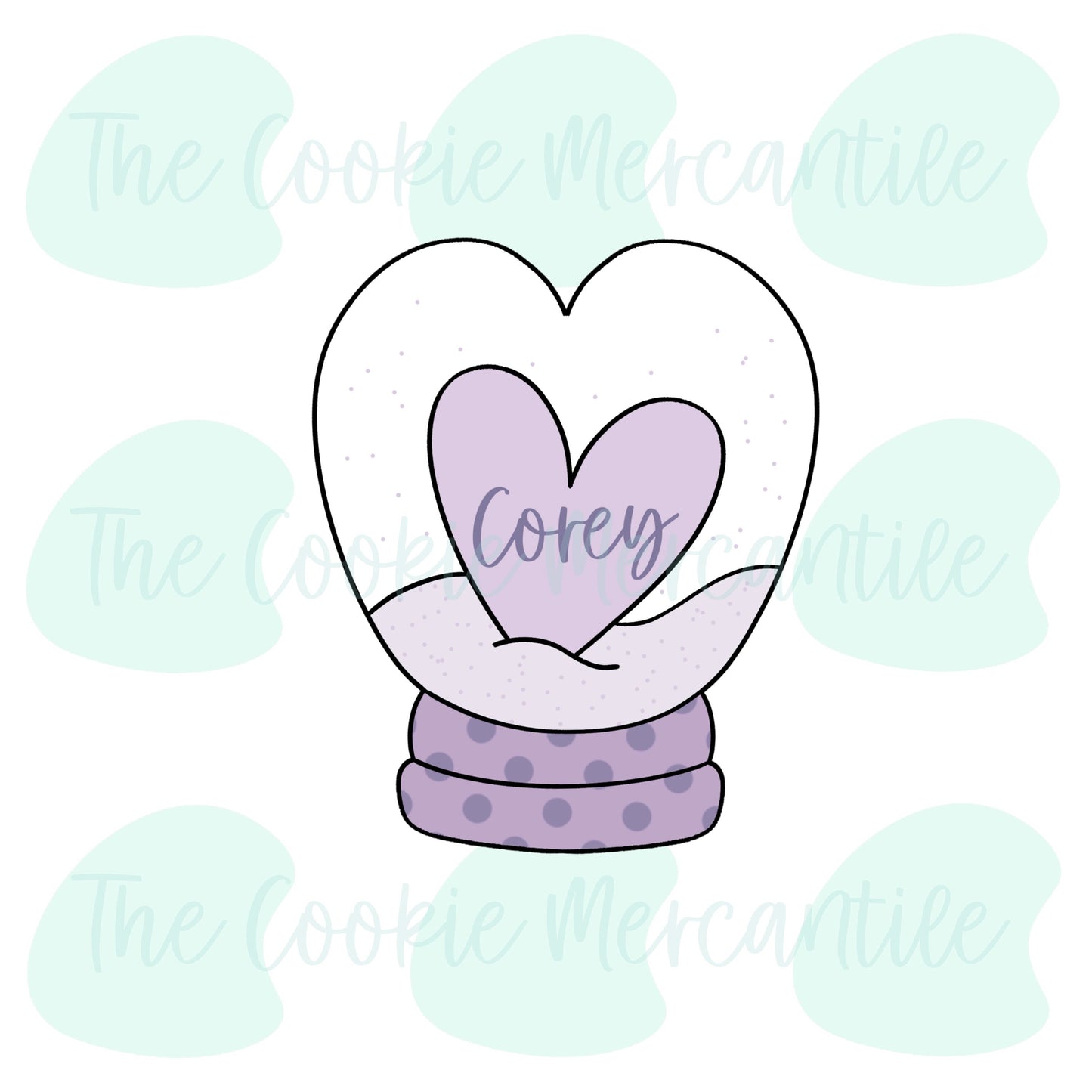 Heart Snow Globe [surprise box 2020] - Cookie Cutter