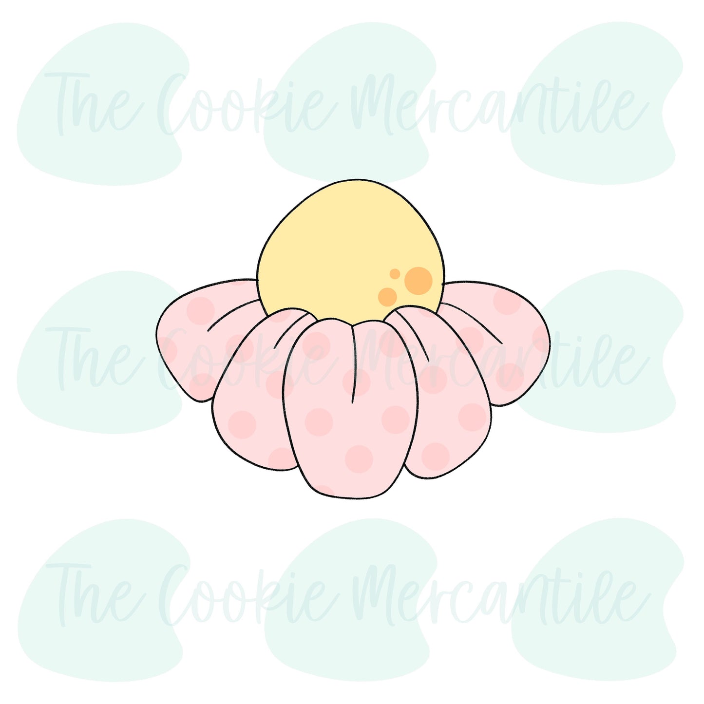 Half Flower (Spring Floral Set) - Cookie Cutter