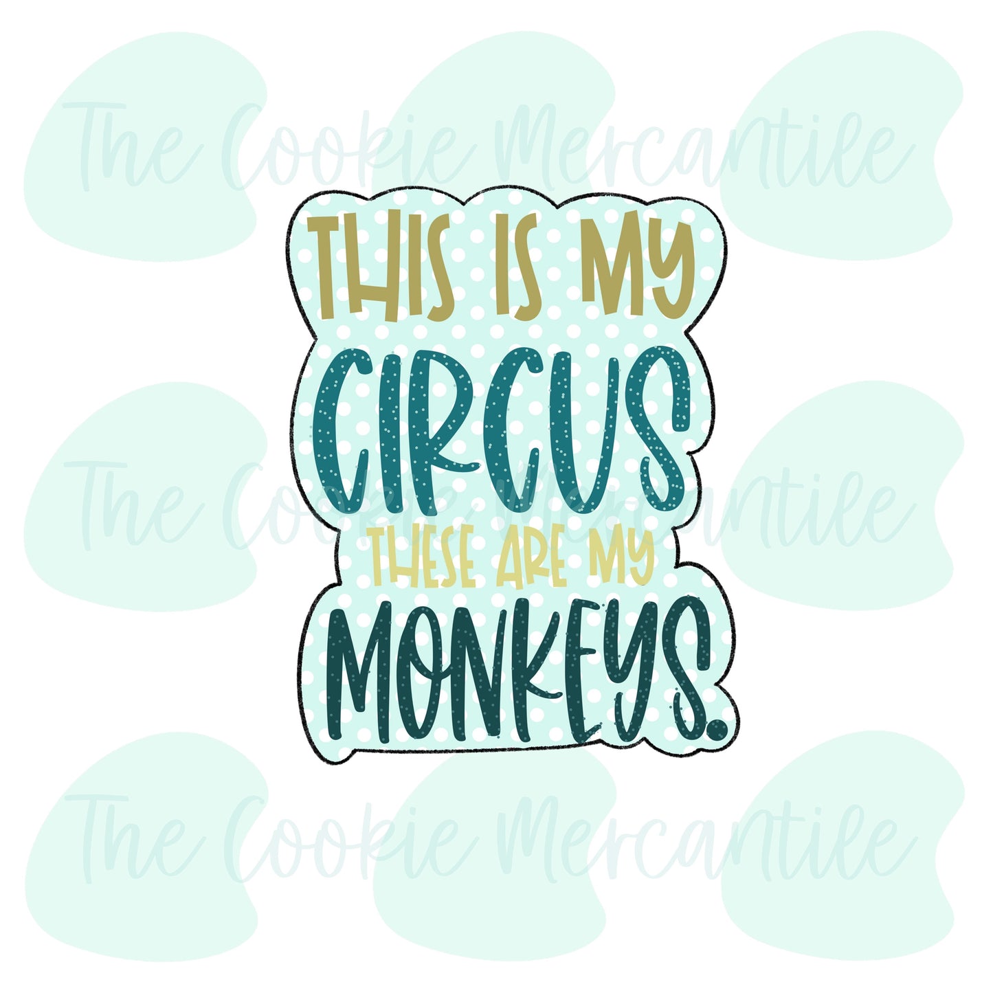 Circus Monkey Plaque  [surprise box 2022] - Cookie Cutter