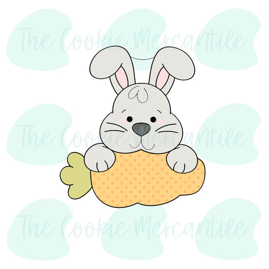 Bunny Carrot Plaque  [surprise box 2022] - Cookie Cutter