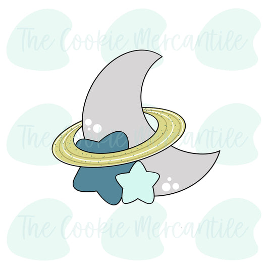 Moon And Stars Ring  [surprise box 2022] - Cookie Cutter