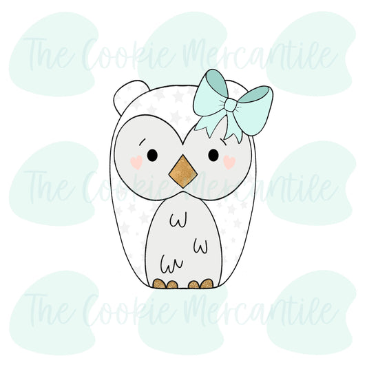 Girly Wizard Owl Cutie - Cookie Cutter