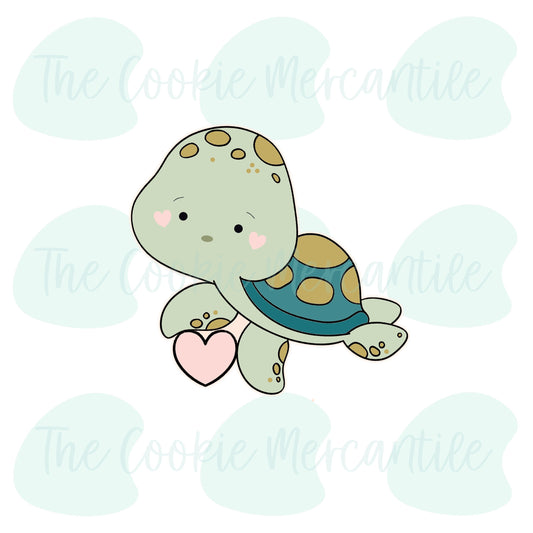 Heart Sea Turtle - Cookie Cutter