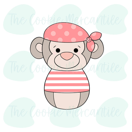 Pirate Monkey Cutie [version 2] - Cookie Cutter