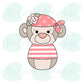 Floral Pirate Monkey Cutie - Cookie Cutter