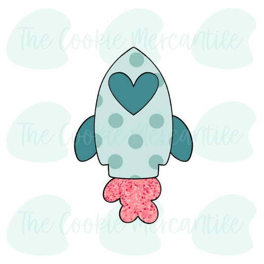 Valentine Rocket - Cookie Cutter